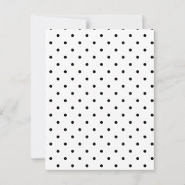 Bewaar de datum Zwarte en witte polka stippen brui Save The Date