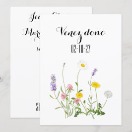 Bewaar de datumkaart, rustieke bruiloft, boho brui kaart