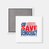 Bewaar de democratie, onze grondwet magneet (Voorkant / Achterkant)