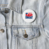 Bewaar de democratie, onze grondwet ronde button 5,7 cm (In situ)