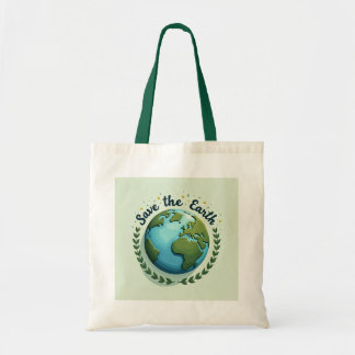 Bewaar de Earth-Design Eco Bag Tote Bag
