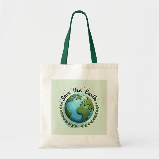 Bewaar de Earth-Design Eco Bag Tote Bag (Voorkant)