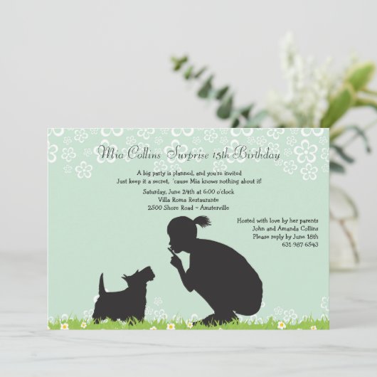 Bewaar de geheime uitnodiging (Staand voorkant)