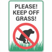 Bewaar de grammofoonplaat niet bij de hond sticker (Voorkant)