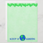 Bewaar de groene ruimte Kunst (Voorkant / Achterkant)