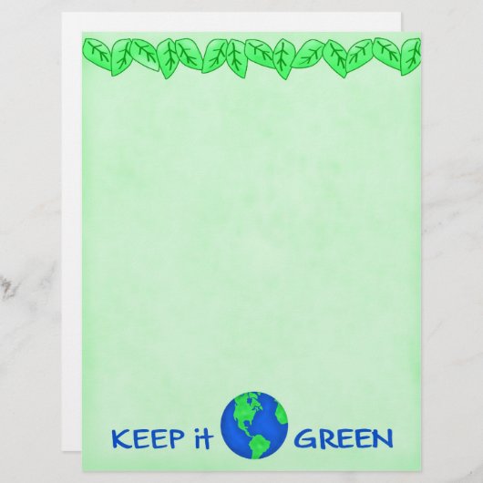 Bewaar de groene ruimte Kunst (Voorkant / Achterkant)