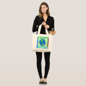 Bewaar de groene ruimte Kunst Grote Tote Bag (Voorkant (model))