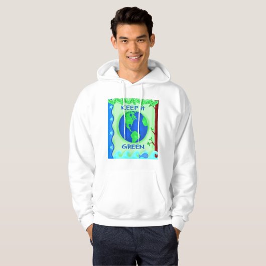 Bewaar de groene ruimte Kunst Hoodie (Voorkant volledig)