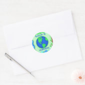 Bewaar de groene ruimte Kunst Ronde Sticker (Envelop)
