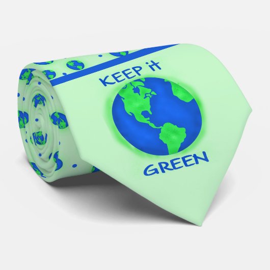 Bewaar de groene ruimte Kunst Stropdas (Opgerold)