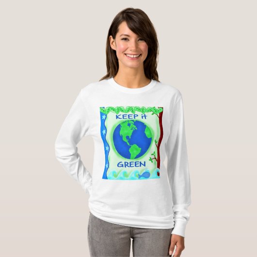 Bewaar de groene ruimte Kunst T-shirt (Voorkant volledig)