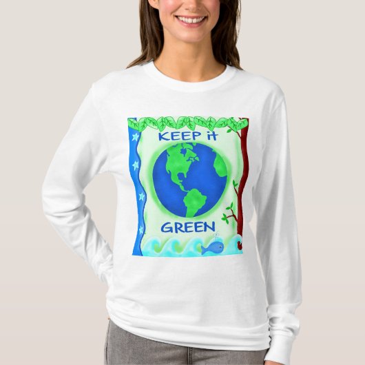 Bewaar de groene ruimte Kunst T-shirt (Voorkant)