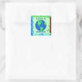 Bewaar de groene ruimte Kunst Vierkante Sticker (Tas)