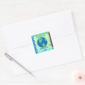 Bewaar de groene ruimte Kunst Vierkante Sticker (Envelop)