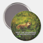 Bewaar de grondhog in Groundhog Day magnet (Voorkant / Achterkant)