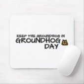 Bewaar de grondhog in Groundhog Day Muismat (Met muis)