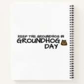 Bewaar de grondhog in Groundhog Day Notitieboek (Achterkant)