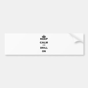 BEWAAR DE KALK EN DE DRILL AAN BUMPERSTICKER