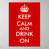 BEWAAR DE KALK EN DE DRINK AAN POSTER (Voorkant)