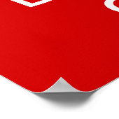 BEWAAR DE KALK EN DE DRINK AAN POSTER (Hoek)