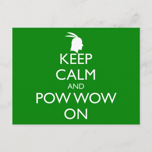 BEWAAR DE KALK EN DE POW AAN BRIEFKAART (Voorkant)