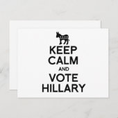 BEWAAR DE KALK EN DE STEMMING HILLARY.png Briefkaart (Voorkant / Achterkant)