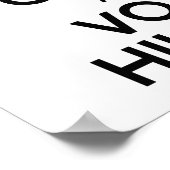 BEWAAR DE KALK EN DE STEMMING HILLARY.png Poster (Hoek)