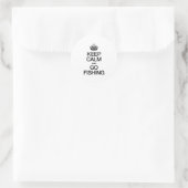 BEWAAR DE KALK EN GA GEVIST RONDE STICKER (Tas)