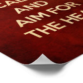 BEWAAR DE KALK EN HET DOEL VAN HET HOOFD ROOD POSTER (Hoek)