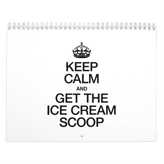 BEWAAR DE KALK EN KRIJG DE SCOOP VAN HET IJSSCHEMA KALENDER (Hoes)