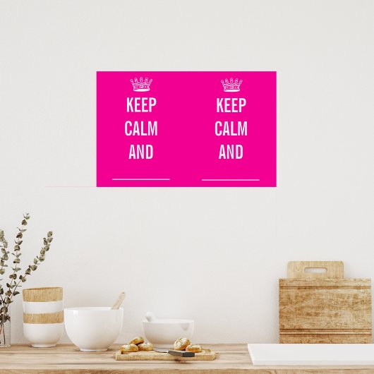 BEWAAR DE KALK EN ... POSTER (Keuken)