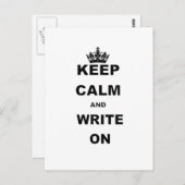 BEWAAR DE KALK EN SCHRIJF AAN BRIEFKAART (Voorkant / Achterkant)