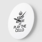 BEWAAR DE KALK EN SPEL DE CELLO GROTE KLOK (Hoek)