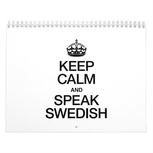 BEWAAR DE KALK EN SPREK ZWEEDSE KALENDER (Hoes)