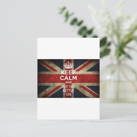 BEWAAR DE KALK EN STEL DE KETTLE AAN BRIEFKAART (Staand voorkant)