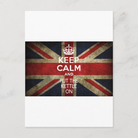 BEWAAR DE KALK EN STEL DE KETTLE AAN BRIEFKAART (Voorkant)