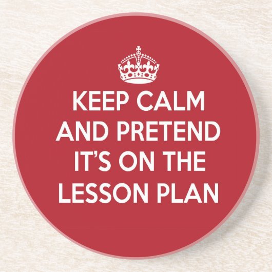 BEWAAR DE KALK EN VOER HET OP HET PLAN VAN DE LESS ZANDSTEEN ONDERZETTER (Voorkant)