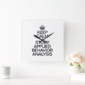 BEWAAR DE KALM EN HET ONDERZOEK VAN DE GEDRAGANALY VIERKANTE KLOK (Huis)