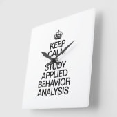 BEWAAR DE KALM EN HET ONDERZOEK VAN DE GEDRAGANALY VIERKANTE KLOK (Hoek)