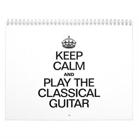BEWAAR DE KLASISCHE GUITAR EN SPEELT DE KALK EN KALENDER (Hoes)