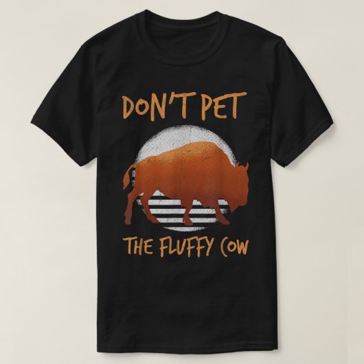 Bewaar de koe van de fluffy Buffalo nationale p T-shirt (Design voorkant)