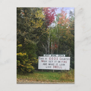 bewaar de maïsgroen briefkaart