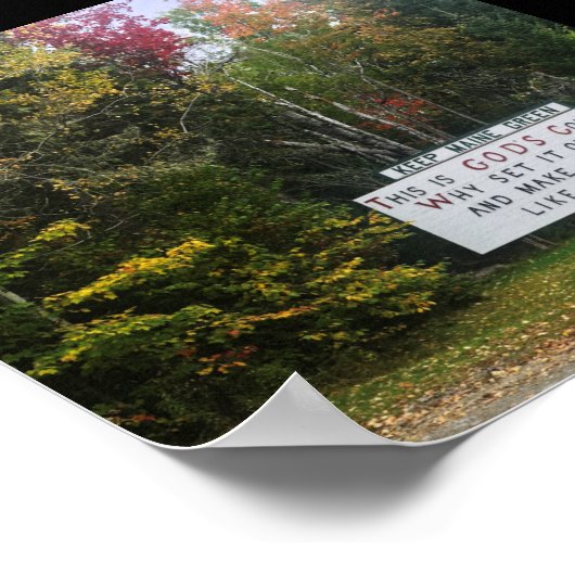 bewaar de maïsgroen poster (Hoek)