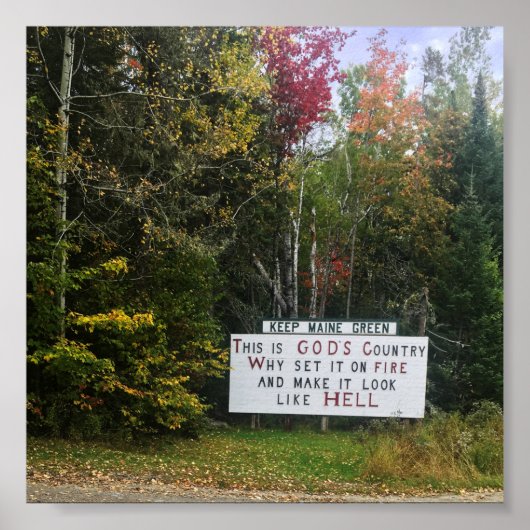 bewaar de maïsgroen poster (Voorkant)