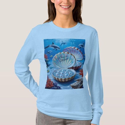 Bewaar de oceaan voor de toekomst t-shirt (Voorkant)