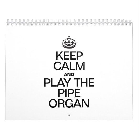 BEWAAR DE PIPE-ORGAN EN SPEEL DE KNOP VAN DE PIPE. KALENDER (Hoes)