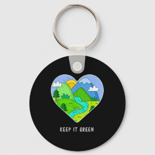 Bewaar de planeet Aarde Dag 2021 - Cadeaus groen Sleutelhanger