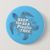 Bewaar de plastic vrije Zee Ronde Button 7,6 Cm (Voorkant)