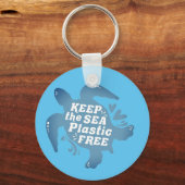 Bewaar de plastic vrije Zee Sleutelhanger (Voorkant)