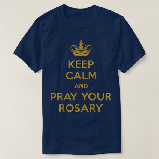 BEWAAR DE ROSARY EN PRAY T-SHIRT (Design voorkant)